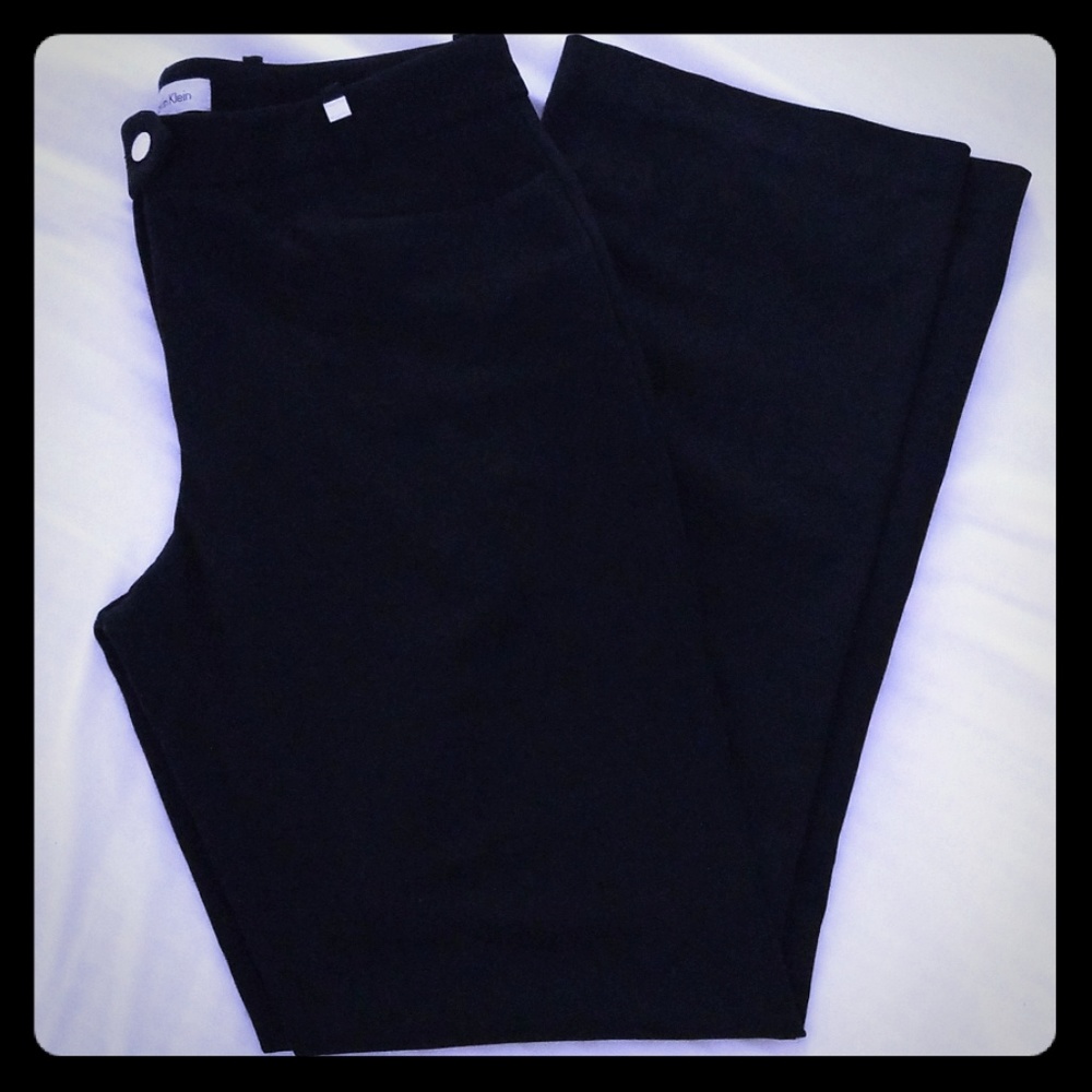 CALVIN KLEIN SIZE 6 BLACK DRESS PANTS - Picture 1 of 5